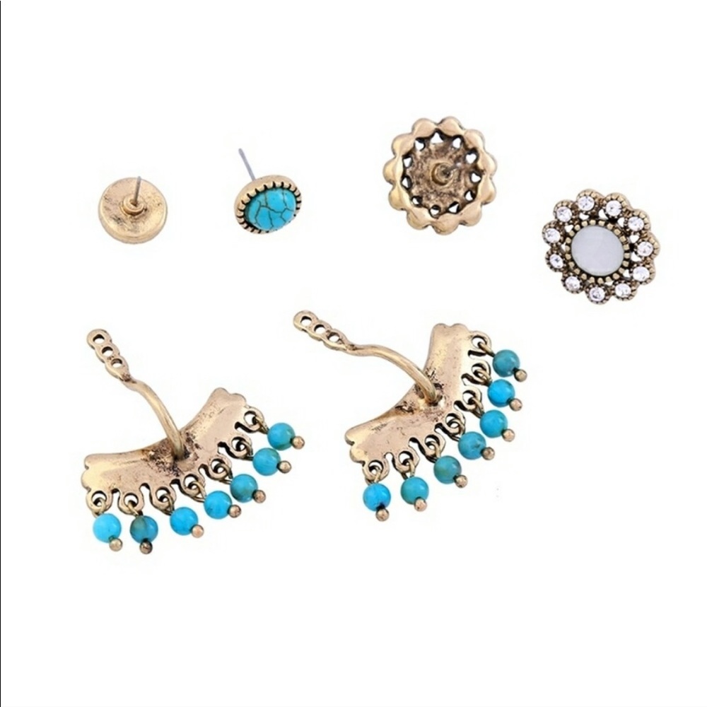 LAST 1!⭐️4pair-in-1 Multifunction Crystal Earrings - Picture 5 of 8